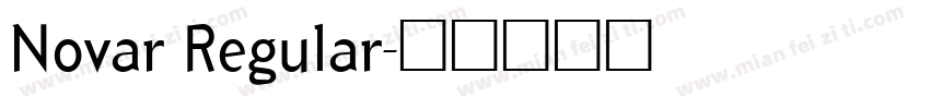Novar Regular字体转换